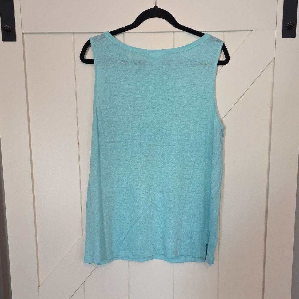 J. Jill Light Blue Tank Top - Picture 3 of 3